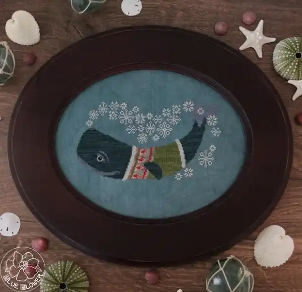 Discount Winter Whale The Blue Flower Cross Stitch Pattern