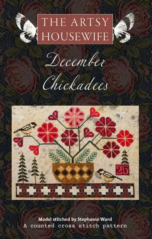 December Chickadees The Artsy Housewife Cross Stitch Pattern Luxury