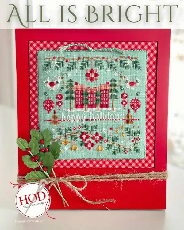Bargain All Is Bright Cross Stitch Pattern by Hands on Design