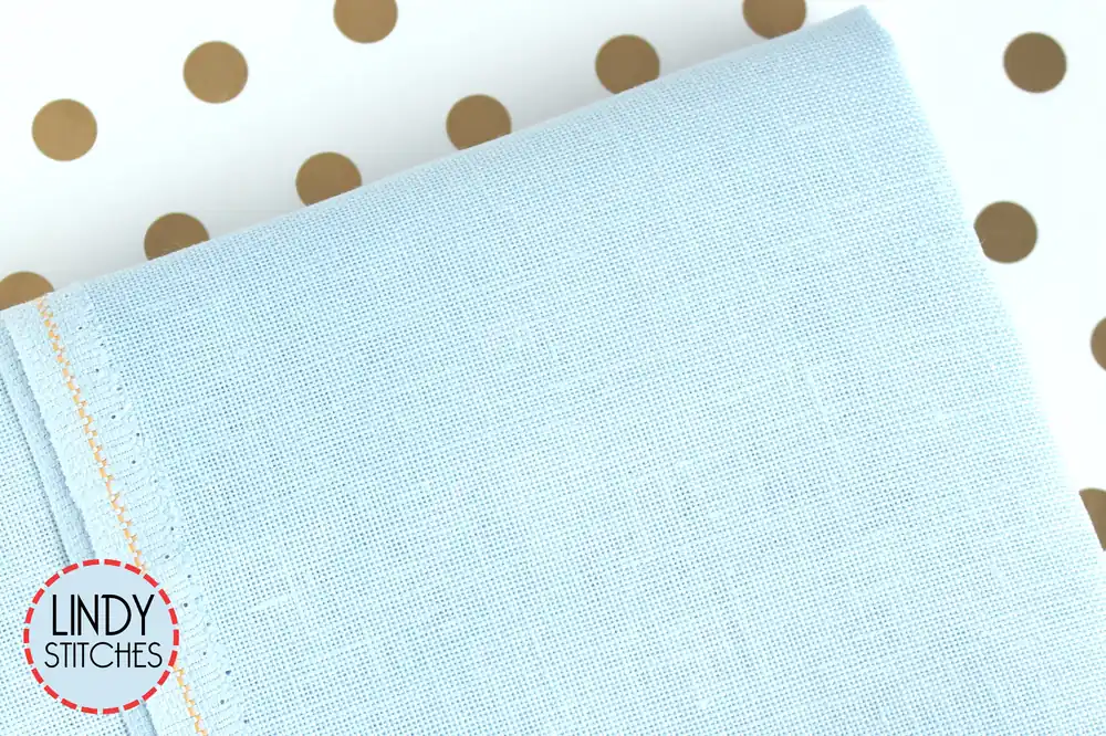 Best Choice 36 count Ice Blue Edinburgh Linen by Zweigart Cross Stitch Fabric