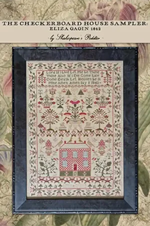 Checkerboard House Sampler by Shakespeare's Peddler Cross Stitch Pattern Must Have