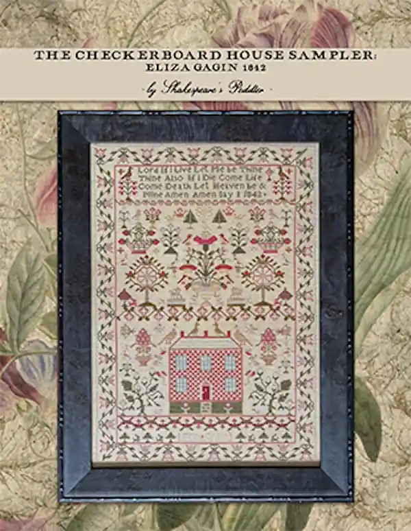 Checkerboard House Sampler by Shakespeare's Peddler Cross Stitch Pattern Must Have