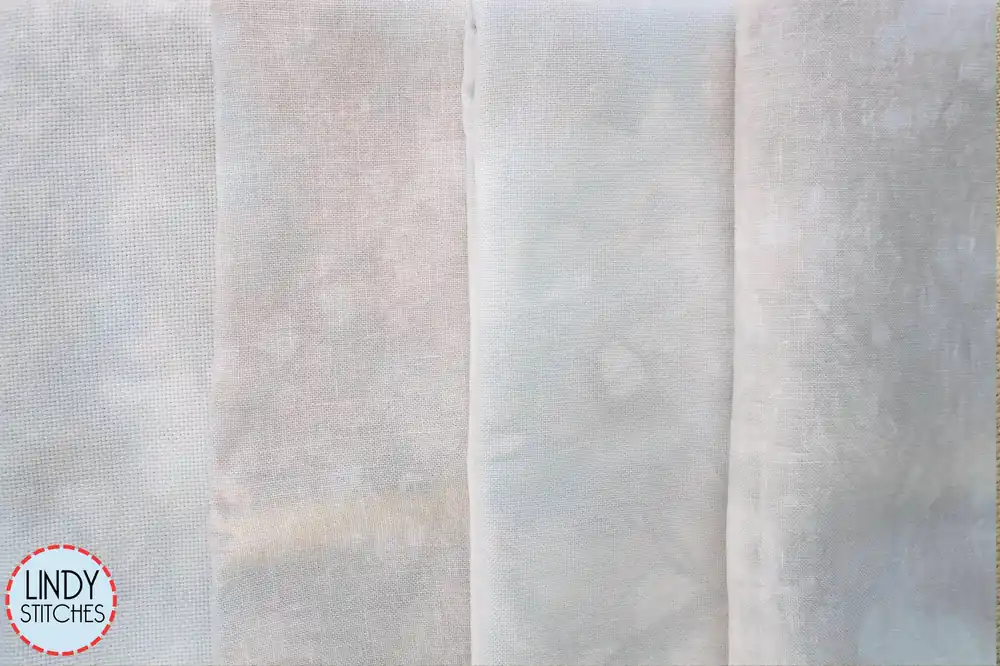 28 Count Toasted Marshmallow Lugana Evenweave Hand Dyed Fabrics by Grace Notes Fabrics Seasonal Sale
