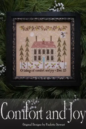 PREORDER COMFORT AND JOY Plum Street Sampler Cross Stitch Pattern Hassle-Free Returns