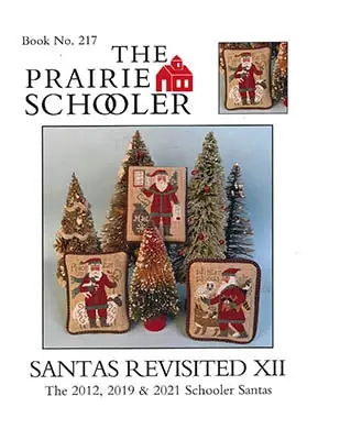 The Prairie Schooler Santas Revisited XII (2012, 2019, 2021) Cross Stitch Patterns Crafted