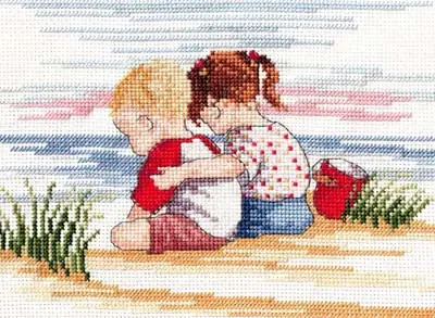 Sibling Love All Our Yesterdays Cross Stitch Kit by Faye Whittaker Best Seller