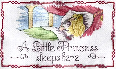 Little Princess Sleeps Here All Our Yesterdays Cross Stitch Kit by Faye Whittaker Original