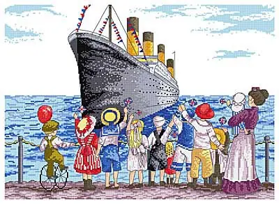 Titanic All Our Yesterdays Cross Stitch Kit by Faye Whittaker Next Day Delivery