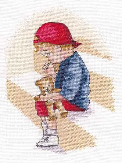 Final Sale Naughty Step All Our Yesterdays Cross Stitch Kit by Faye Whittaker