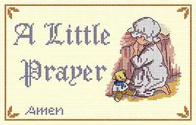 Free Returns Little Prayer All Our Yesterdays Cross Stitch Kit by Faye Whittaker