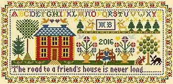 Friends House Sampler Cross Stitch Kit By Bothy Threads Limited Offer