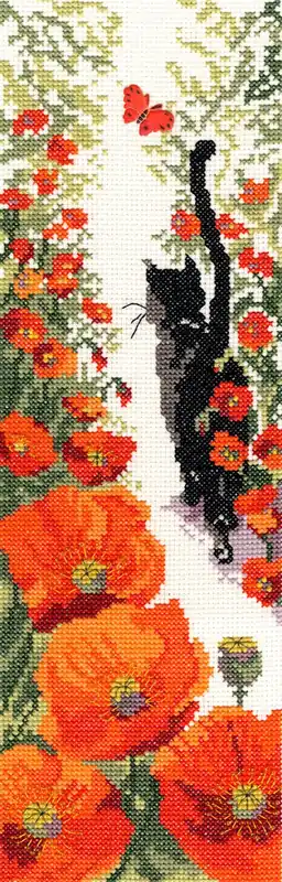 Hassle-Free Returns Follow Me 3 Cat Cross Stitch Kit By Bothy Threads