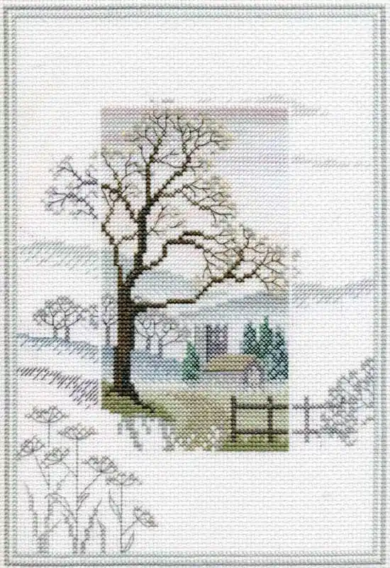 Winter Tree Cross Stitch Kit by Derwentwater Designs Limited Offer