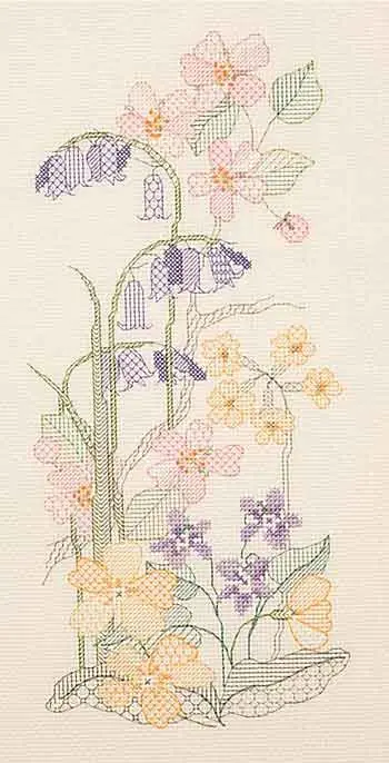 Limited Edition Spring Blackwork Kit by Derwentwater Designs