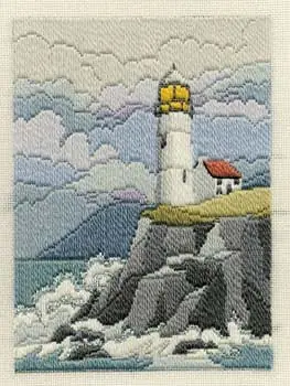 Next Day Delivery Coastal Winter Long Stitch Kit by Derwentwater Designs