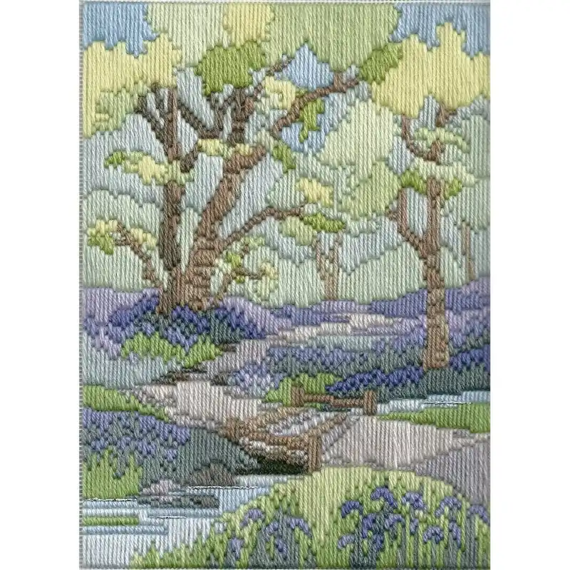 Spring Walk Long Stitch Kit by Derwentwater Designs Clearance