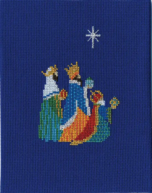 Bulk Order We Three Kings Cross Stitch Christmas Card Kit by Derwentwater Designs