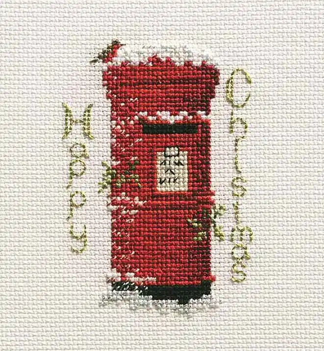 Christmas Post Cross Stitch Christmas Card Kit by Derwentwater Designs Buy Today