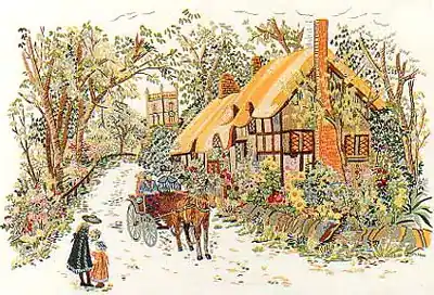 Garden Village Embroidery Kit by Design Perfection Super Sale