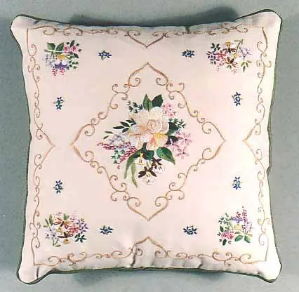 Gardenia Embroidery Cushion Front Kit by Design Perfection Fast Shipping