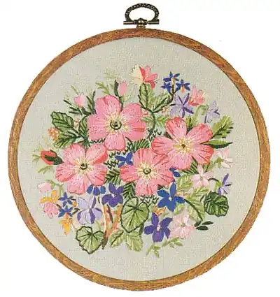 Final Sale Sweet Briar Embroidery Kit by Design Perfection