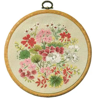 Geranium Embroidery Kit by Design Perfection Price Drop