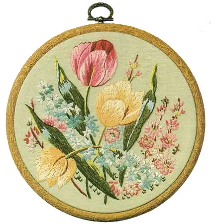 Direct From Manufacturer Tulips Embroidery Kit by Design Perfection
