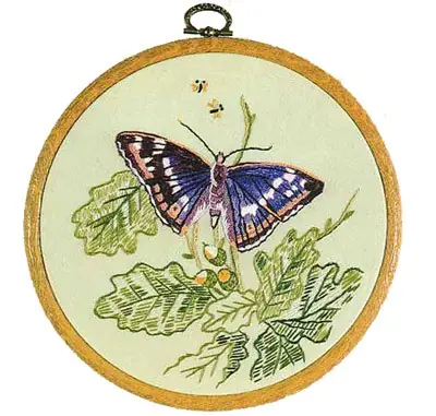 Purple Emperor Butterfly Embroidery Kit by Design Perfection Next Day Delivery