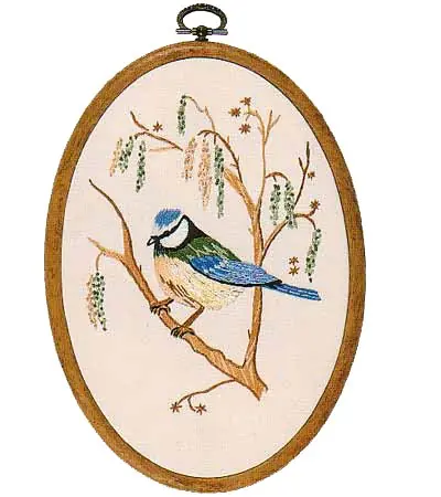 Secure Checkout Blue Tit Embroidery Kit by Design Perfection