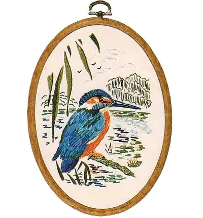 Best Seller Kingfisher Embroidery Kit by Design Perfection