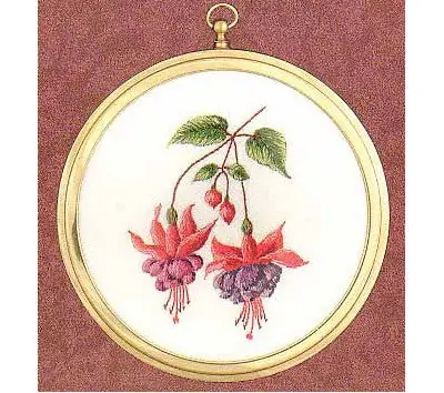 Low Price Fuchsia Embroidery Kit by Design Perfection