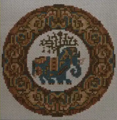 Handmade Elephant Cross Stitch Chart by September Cottage Crafts