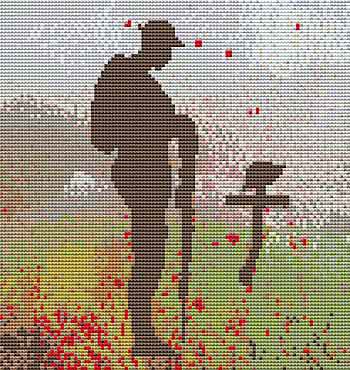 Lest We Forget Cross Stitch Kit by September Cottage Crafts Best Price