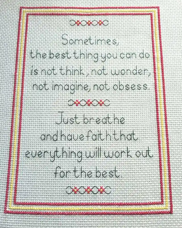 Fast Shipping Have Faith Sampler Cross Stitch Kit by September Cottage Crafts