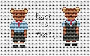 Limited Edition Back to School Cross Stitch Kit by September Cottage Crafts