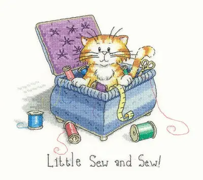 Little Sew and Sew Cross Stitch Kit by Heritage Crafts Special Discount