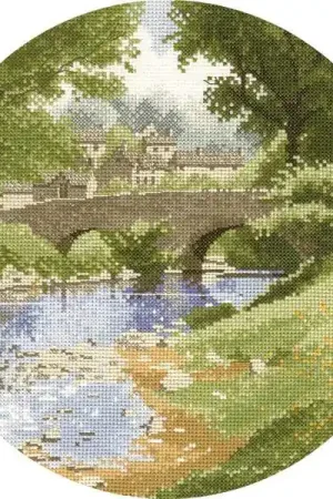 Riverside Cross Stitch Kit by Heritage Crafts Clearance