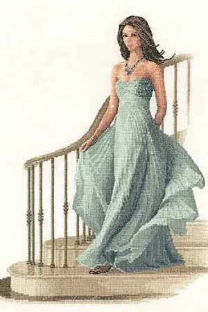 Louisa Cross Stitch Kit by Heritage Crafts Money Back Guarantee