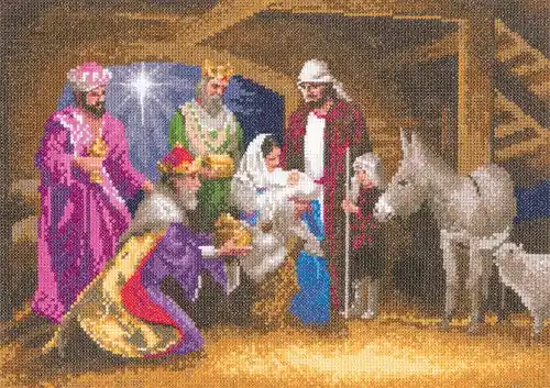 Nativity Cross Stitch Kit by Heritage Crafts Buy Direct