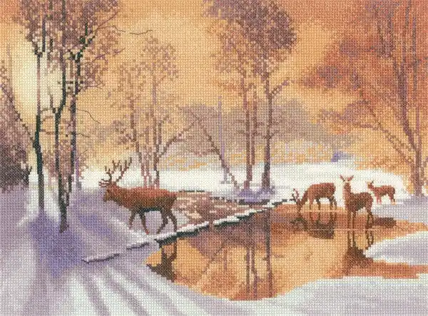 Handmade Stepping Stones Cross Stitch Kit by Heritage Crafts