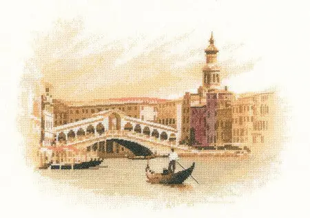 Rialto Cross Stitch Kit by Heritage Crafts Fan Favorite