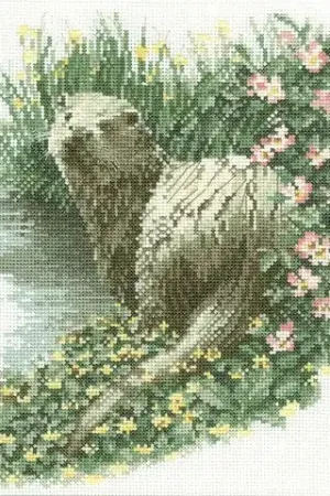 One Day Deal Otter Cross Stitch Kit by Heritage Crafts