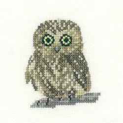 Limited Time Owl Cross Stitch Kit by Heritage Crafts