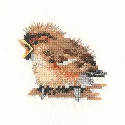 Limited Time Sparrow Cross Stitch Kit by Heritage Crafts