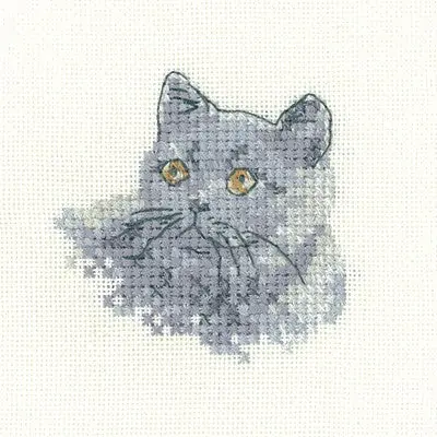 Hot Picks British Blue Cross Stitch Kit by Heritage Crafts