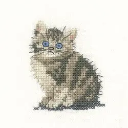 Tabby Kitten Cross Stitch Kit by Heritage Crafts Latest