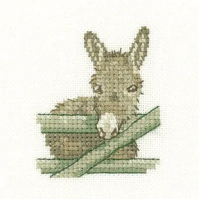 Donkey Cross Stitch Kit by Heritage Crafts Last Chance