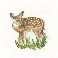 Fawn Cross Stitch Kit by Heritage Crafts Luxury