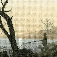 Gone Fishing Cross Stitch Kit by Heritage Crafts Direct From Factory