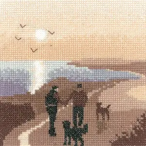 Latest Morning Walk Cross Stitch Kit by Heritage Crafts